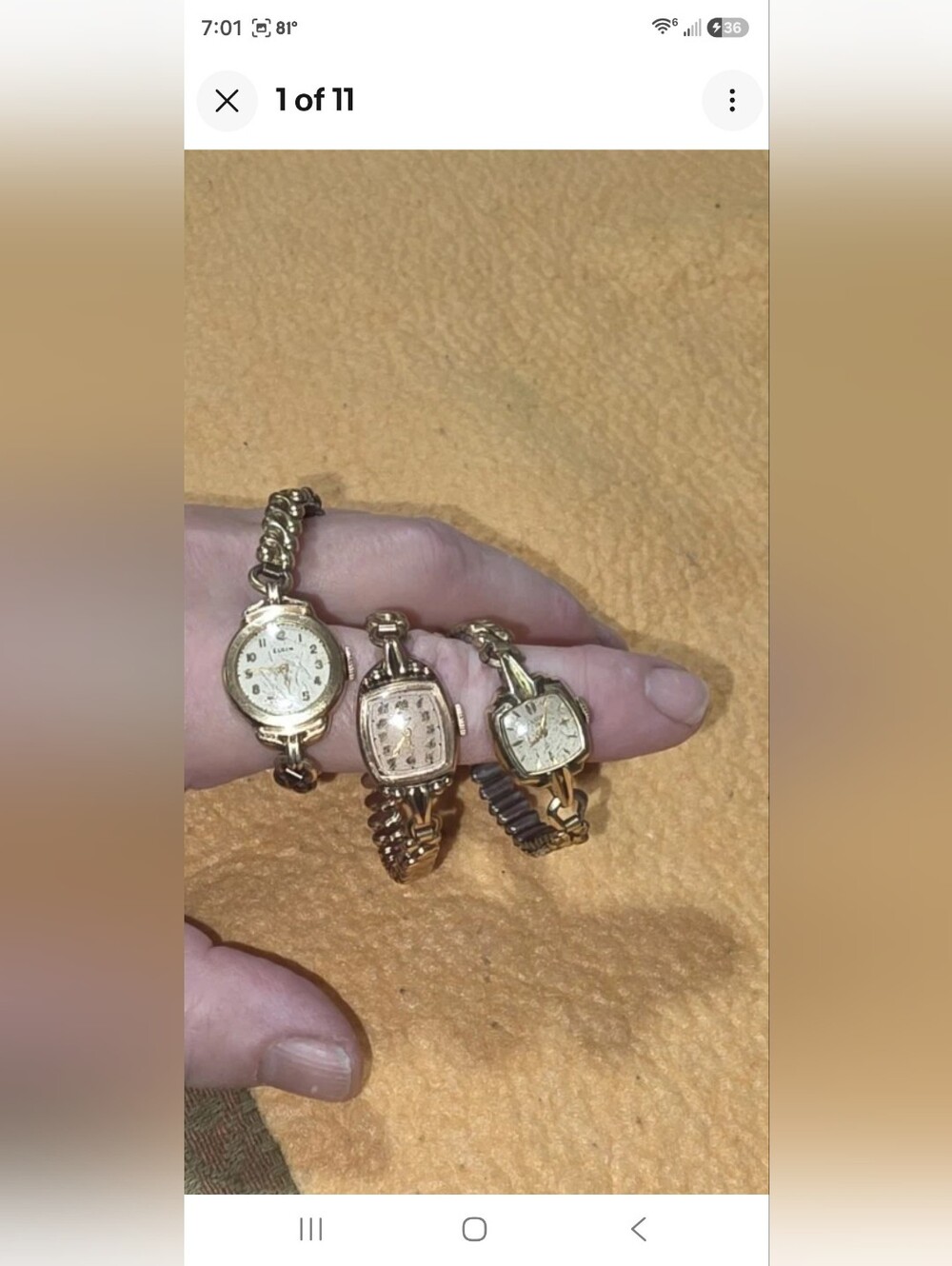 8 Ladies Vintage Gold Filled /plated Watches